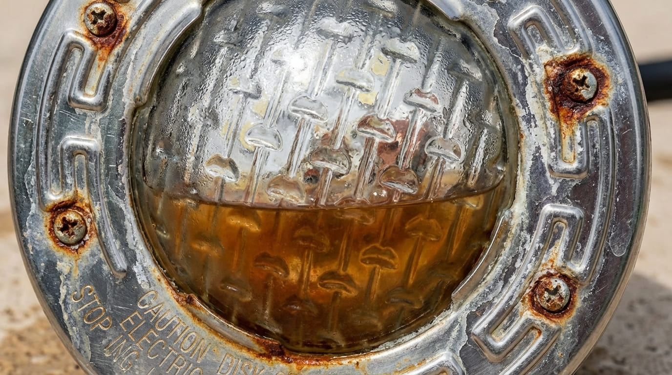 underwater pool light water intrusion PCB damage