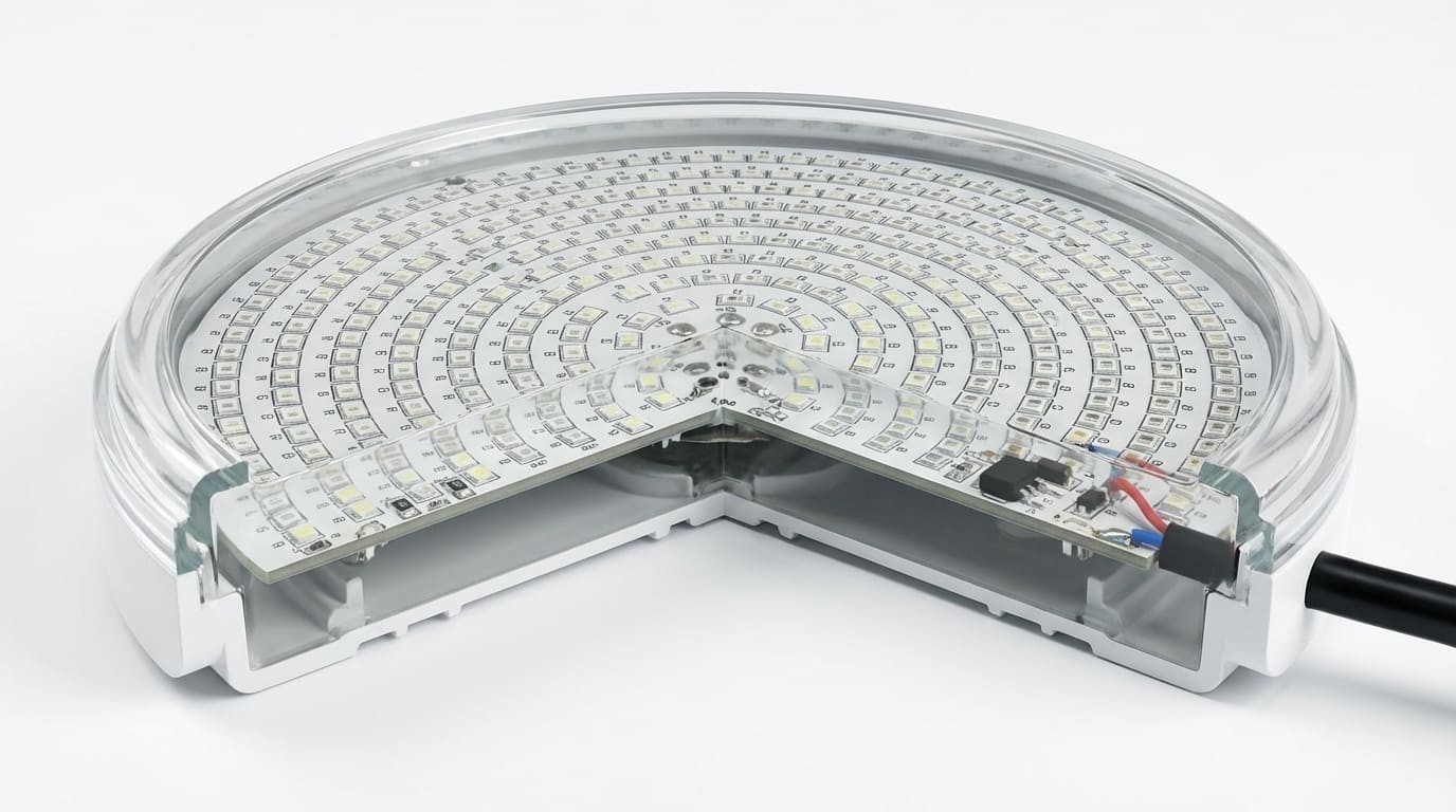 fully resin filled LED pool light no water intrusion