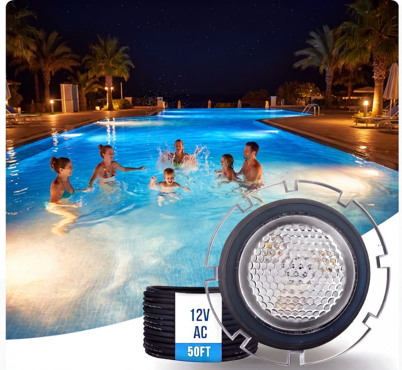 Inspecting and replacing a Pentair color LED pool light